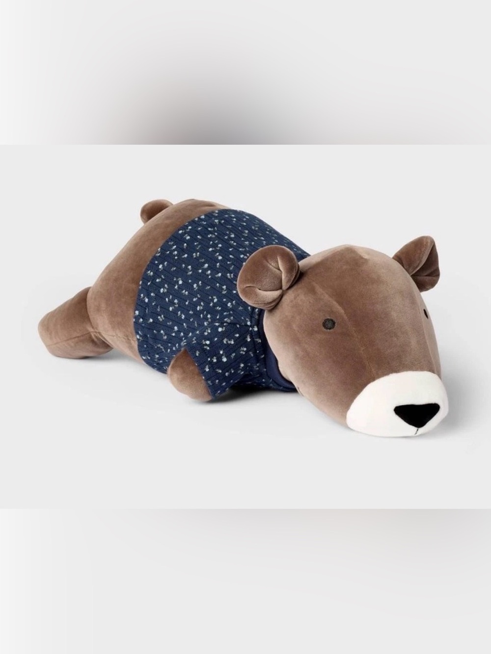 Pillowfort x Hollister Brown Bear with sweater weighted plush NWT